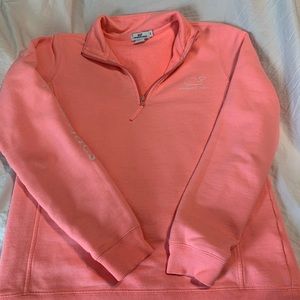 Women’s Long Sleeve Hot Pink Quarter Zip - Vineyard Vines